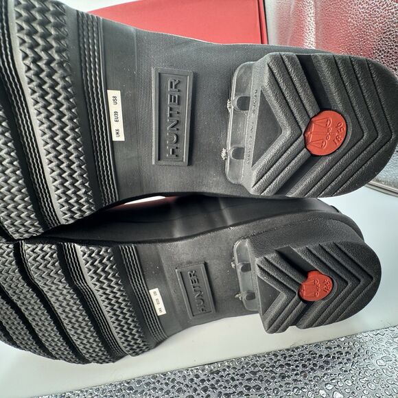 Hunter Original Tour Tall Boot, Black Winter, Rain Boot, Women’s Size 8 New - Picture 12 of 16